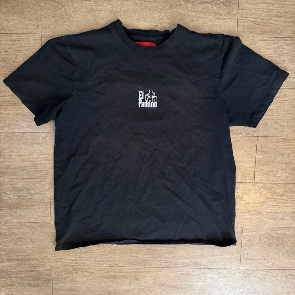 The Godfather Mens Black Short Sleeve Shirt Size 2XL